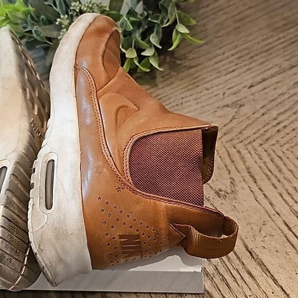 Nike Air Max Thea 7.5 mid ale brown leather sneakers boot - Picture 5 of 10